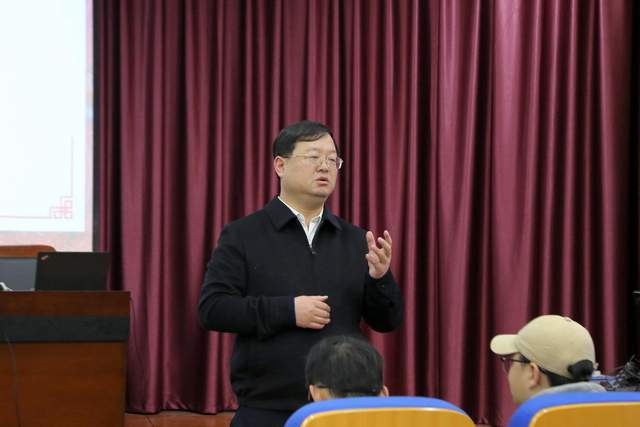 学校副校长安仲文亲临财金学院开展党课学习活动
