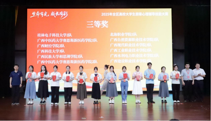 喜报，我校在2025年全区高校大学生心理辅导技能大赛中荣获佳绩